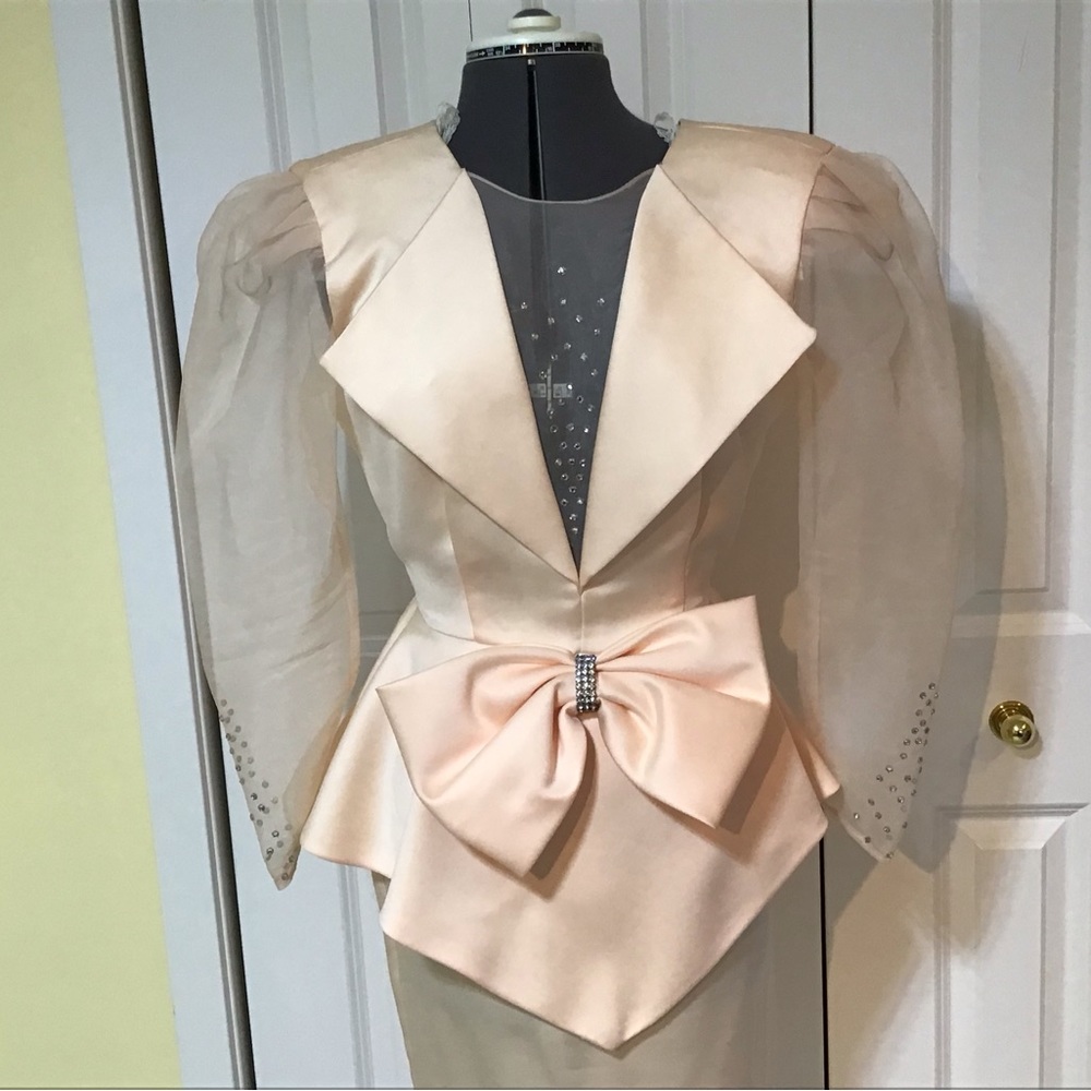 Designer vintage evening dress.